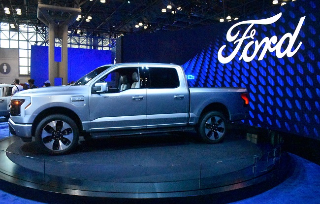 The Ford Lightning F150 At the NY International Auto Show