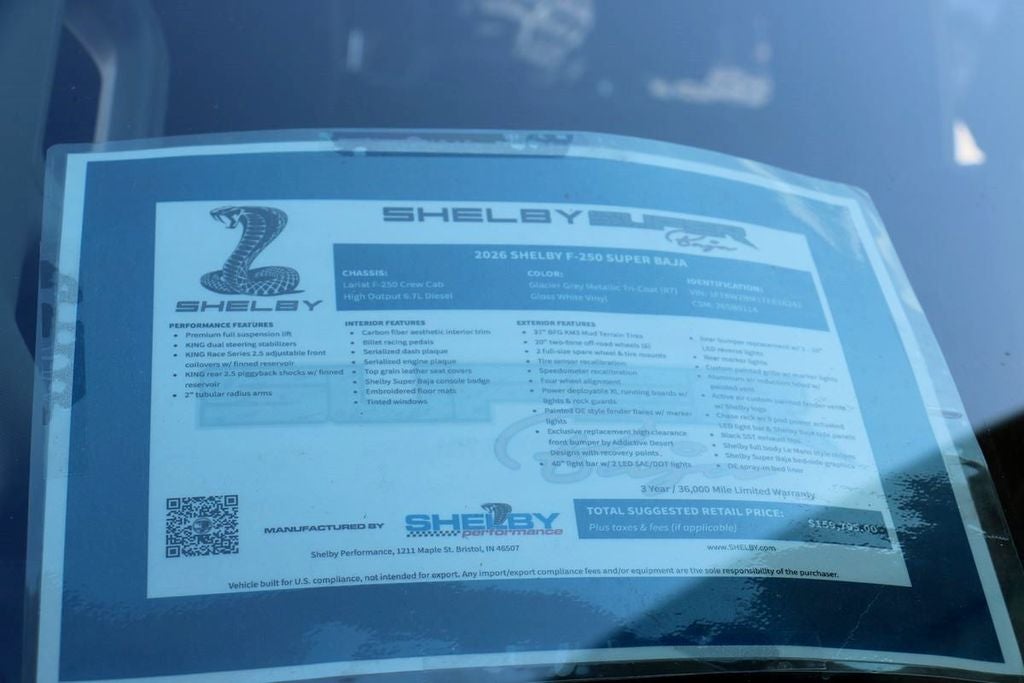 2026 Ford F-250SD Lariat Shelby Super Baja