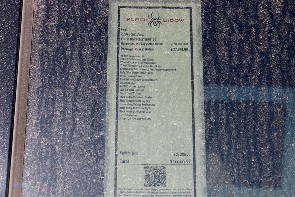 2026 Ford F-250SD Lariat BLACK WIDOW