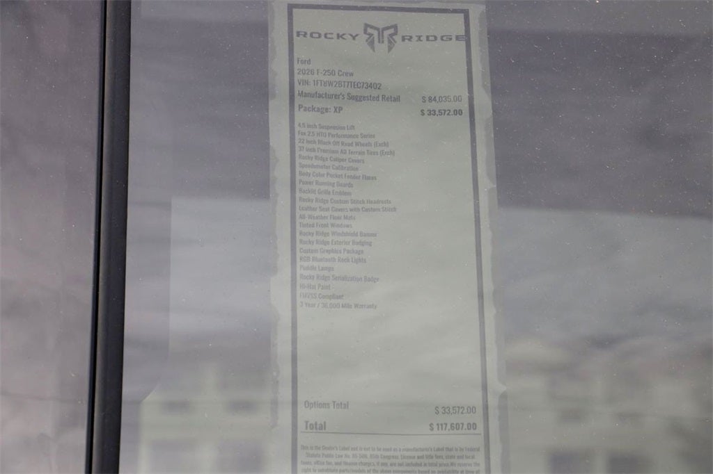 2026 Ford F-250SD XLT ROCKY RIDGE