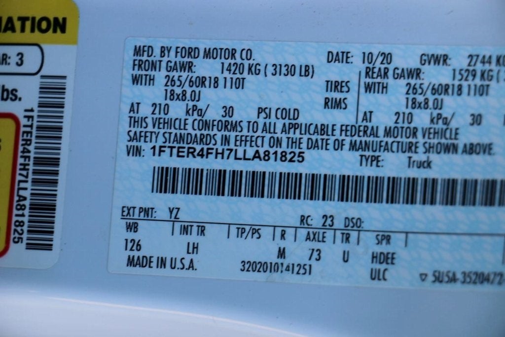 2020 Ford Ranger XLT