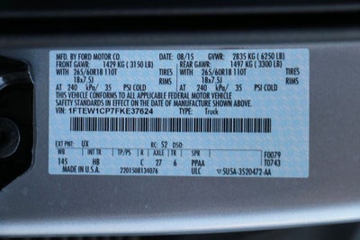 2015 Ford F-150 Lariat
