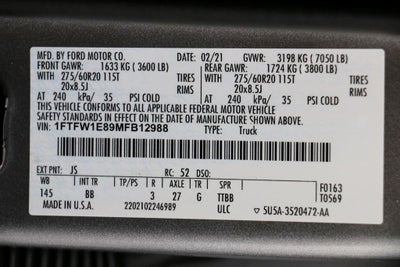 2021 Ford F-150 Platinum