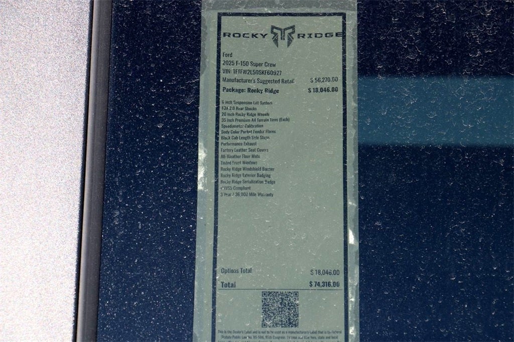 2025 Ford F-150 STX ROCKY RIDGE