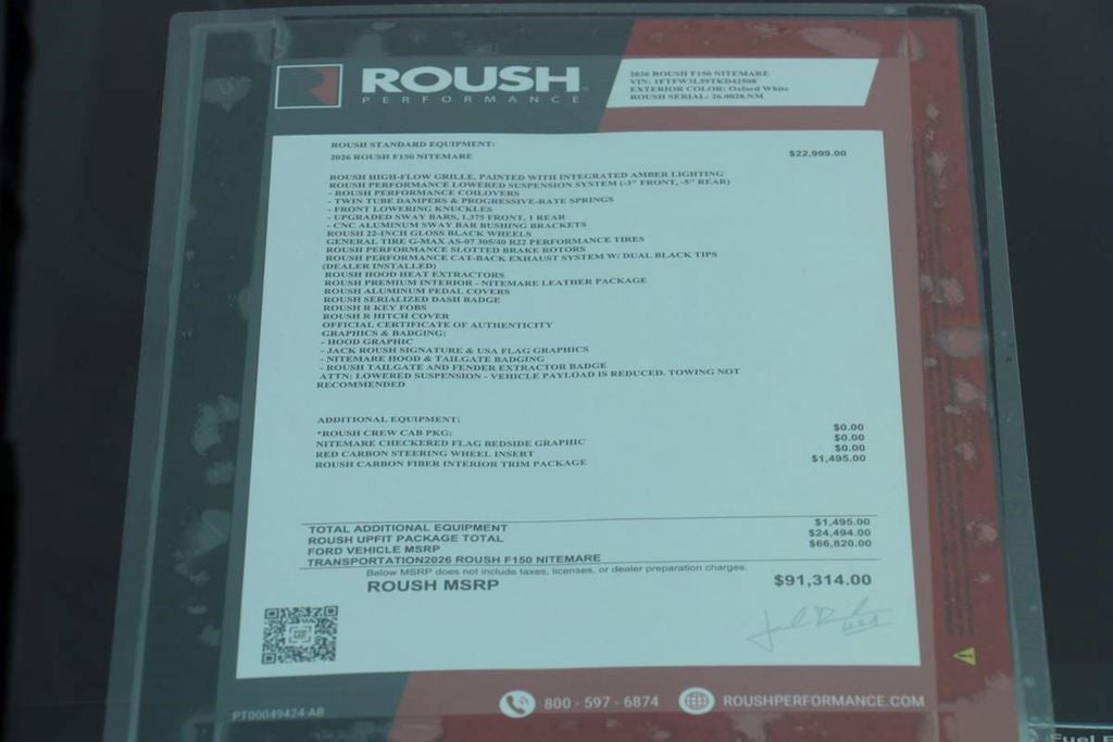 2026 Ford F-150 XLT ROUSH NITEMARE