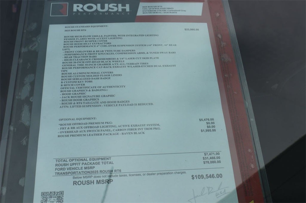 2025 Ford F-150 Lariat ROUSH RT6