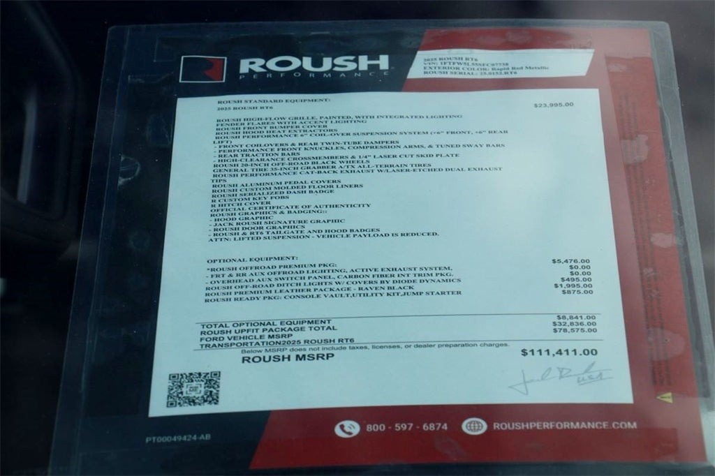 2025 Ford F-150 Lariat ROUSH RT6