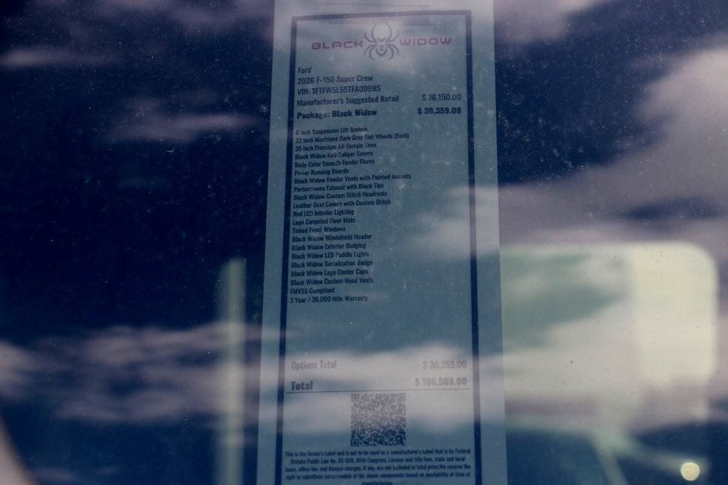 2026 Ford F-150 Lariat BLACK WIDOW