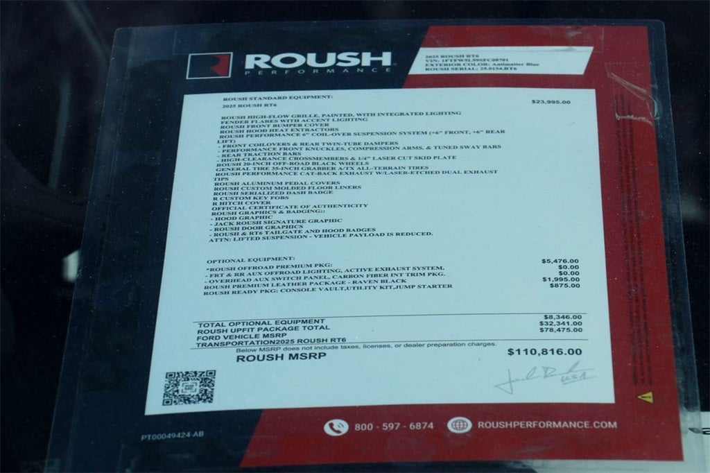 2025 Ford F-150 Lariat ROUSH RT6