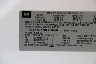 2017 Chevrolet Silverado 3500HD Work Truck