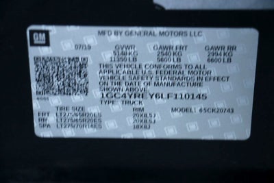 2020 Chevrolet Silverado 2500HD High Country