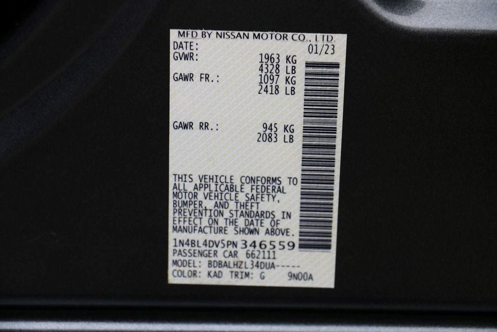 2023 Nissan Altima 2.5 SV