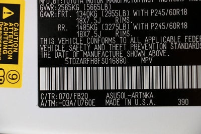 2015 Toyota Highlander LE