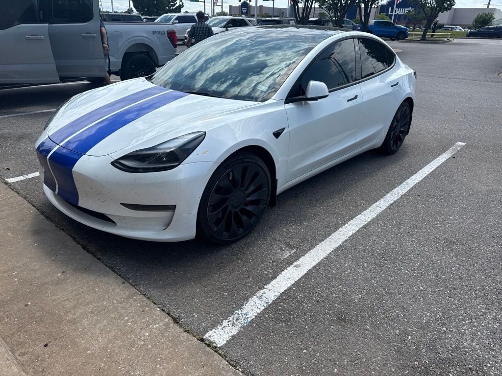 Used 2023 Tesla Model 3 Performance with VIN 5YJ3E1EC2PF586137 for sale in Oklahoma City, OK