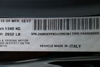 2018 Maserati Quattroporte S